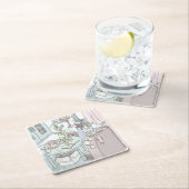 さむごしじ RECHTECKIGER PAPPUNTERSETZER (Vor Ort)