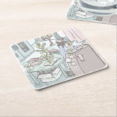 さむごしじ RECHTECKIGER PAPPUNTERSETZER (angewinkelt)