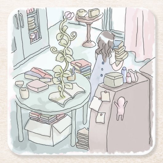 さむごしじ RECHTECKIGER PAPPUNTERSETZER (Vorderseite)