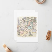 さむなしじ MITTEILUNGSKARTE (Vorderseite/Rückseite Beispiel)