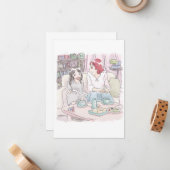 さむにしじ MITTEILUNGSKARTE (Vorderseite/Rückseite Beispiel)