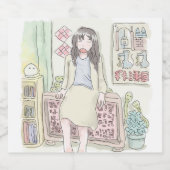 さむにむじ ALKOHOLFLASCHENETIKETT (Einzelnes Label)