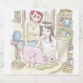 さむにやじ ALKOHOLFLASCHENETIKETT (Einzelnes Label)