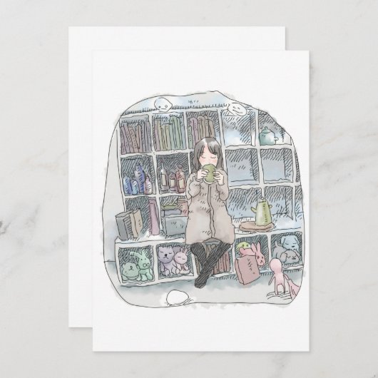 さやごやじ MITTEILUNGSKARTE (Vorne/Hinten)