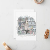 さやごやじ MITTEILUNGSKARTE (Vorderseite/Rückseite Beispiel)