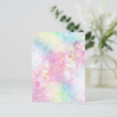 さらさらアート「安心」relieved abstract postkarte (Stehend Vorderseite)