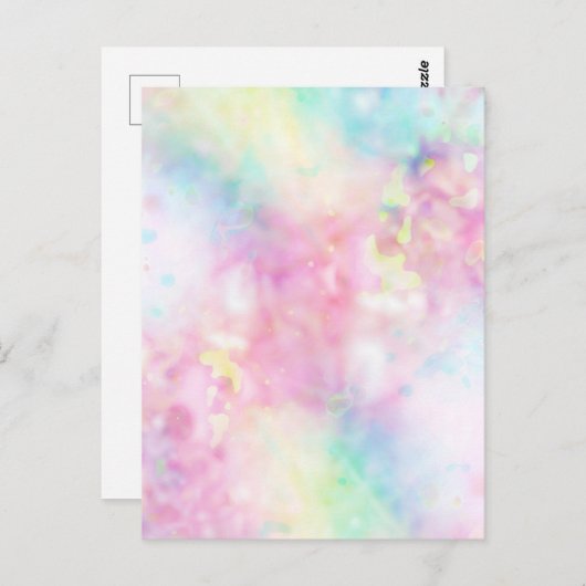 さらさらアート「安心」relieved abstract postkarte (Vorne/Hinten)