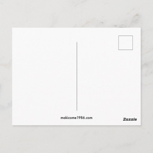 さらさらアート「安心」relieved abstract postkarte (Rückseite)