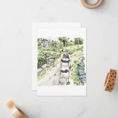 されくにじ MITTEILUNGSKARTE (Vorderseite/Rückseite Beispiel)