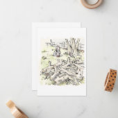 されさごじ MITTEILUNGSKARTE (Vorderseite/Rückseite Beispiel)