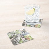 されなにじ RECHTECKIGER PAPPUNTERSETZER (Vor Ort)