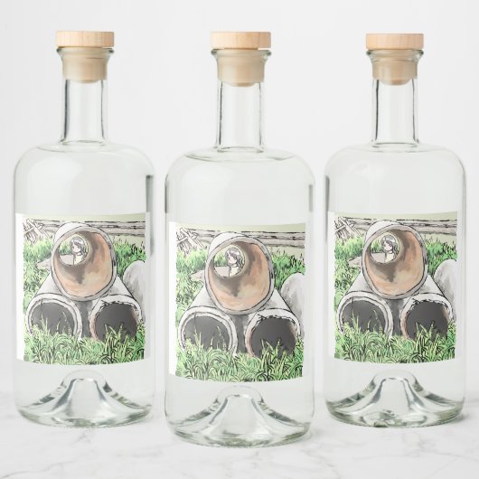 されなやじ ALKOHOLFLASCHENETIKETT (Flaschen)