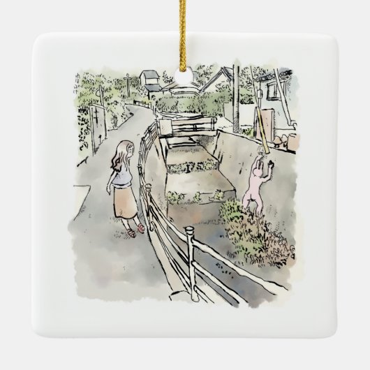 されにくじ KERAMIKORNAMENT (Rückseite)