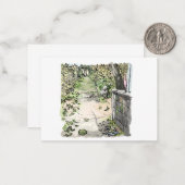 されむくじ MITTEILUNGSKARTE (Vorderseite/Rückseite Beispiel)