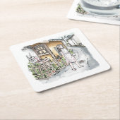 されやにじ RECHTECKIGER PAPPUNTERSETZER (angewinkelt)