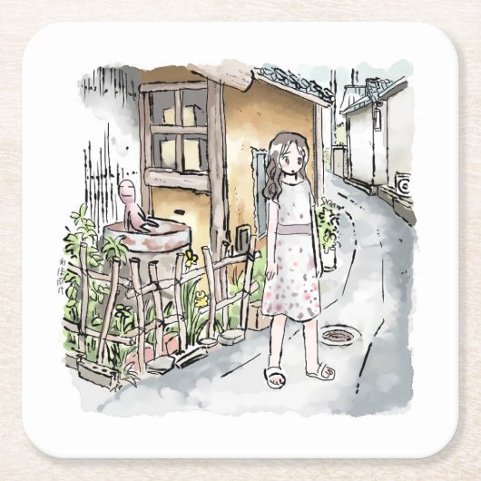 されやにじ RECHTECKIGER PAPPUNTERSETZER (Vorderseite)