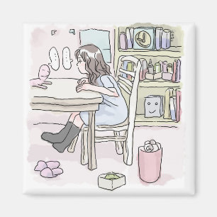 さ い く さ じ 机 に 向 MAGNET