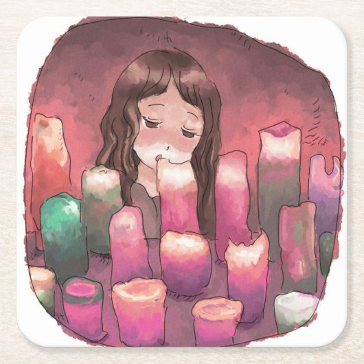 さ く に な じ RECHTECKIGER PAPPUNTERSETZER (Vorderseite)