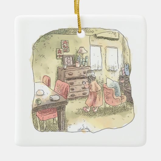 さ な く く じ KERAMIKORNAMENT (Vorderseite)