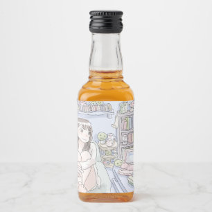 さ に さ む じ い 青 お die Nach部 Alkoholflaschenetikett