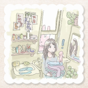 さ に し じ ご 黄 色 い Nach洗 Untersetzer