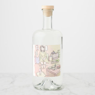 さ に れ さ じ 淡 い お ALKOHOLFLASCHENETIKETT