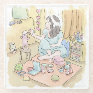 さ む さ れ 橙, 色 die の, wenn die 寝 vor uns, wenn die T Glasuntersetzer