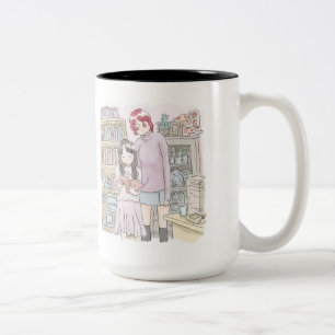 さ む に く じ 本 の 棚 die あ, dass die る vor 部, wenn die zweifarbige tasse