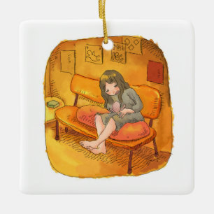 さ や な に じ KERAMIKORNAMENT