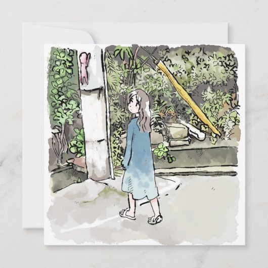 さ れ く さ じ MITTEILUNGSKARTE (Vorderseite)