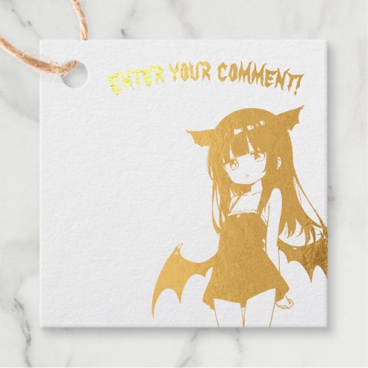 じとめ堂 箔押しタグ GESCHENKANHÄNGER (Vorderseite)