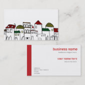 どこかの街並み VISITENKARTE (Vorne/Hinten)