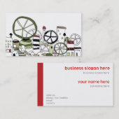 どこかの街並みNo.2 Visitenkarte (Vorne/Hinten)