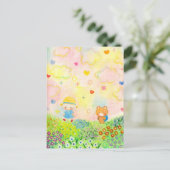 どこかへ FEIERTAGSPOSTKARTE (Stehend Vorderseite)