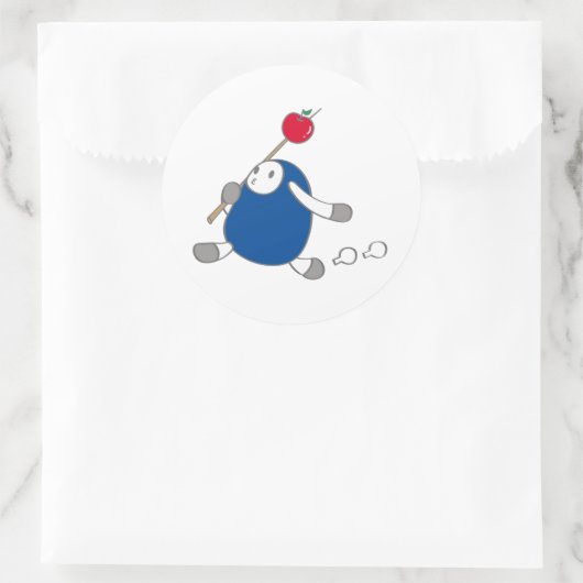 なまけたろうステッカー こん RUNDER AUFKLEBER (Tasche)