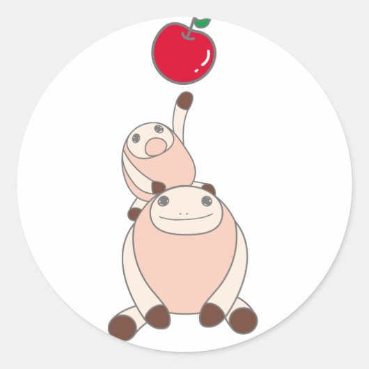 なまけたろうステッカー はな RUNDER AUFKLEBER (Vorderseite)