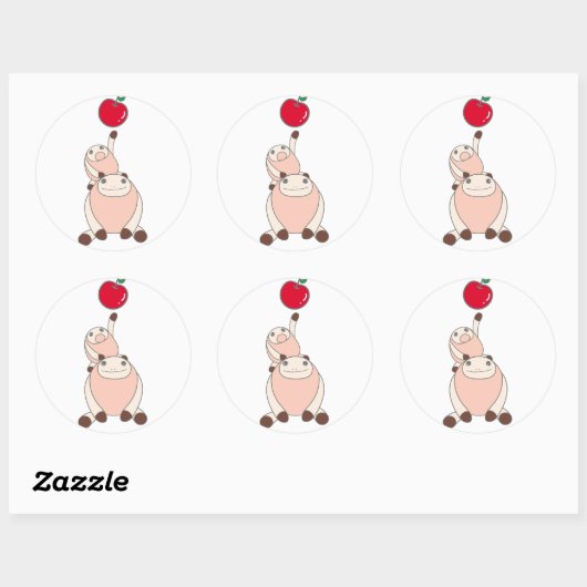 なまけたろうステッカー　はな RUNDER AUFKLEBER (Blatt)