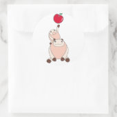 なまけたろうステッカー はな RUNDER AUFKLEBER (Tasche)