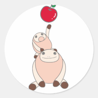 なまけたろうステッカー はな RUNDER AUFKLEBER