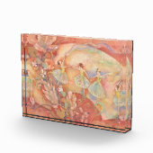 はい、承知いたしました。「虹の踊り」の作品をZazzleのフォトブロックとして販売するための、魅力的 Fotoblock (Rechts)