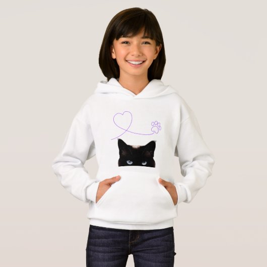 ひょっこり猫フーディー HOODIE (Vorne ganz)