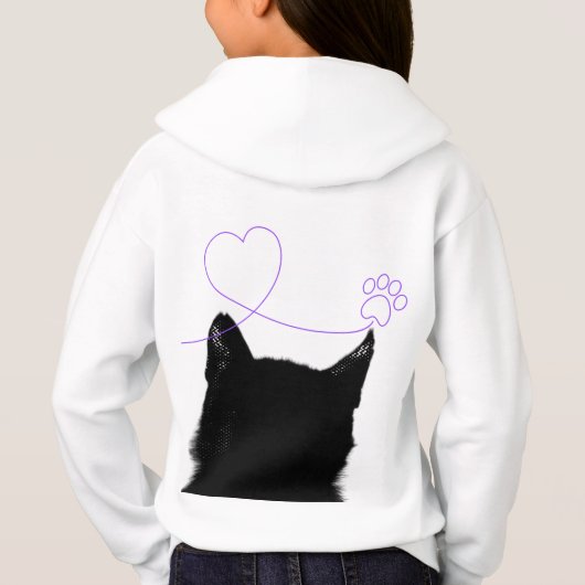 ひょっこり猫フーディー HOODIE (Rückseite)