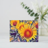 ひ ま わ り POSTKARTE (Stehend Vorderseite)