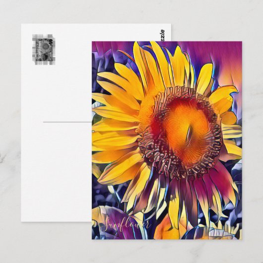 ひ ま わ り POSTKARTE (Vorne/Hinten)