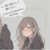 べ、別に気にしてないけどステッカー|寿司娘シール AUFKLEBER (Vorderseite)