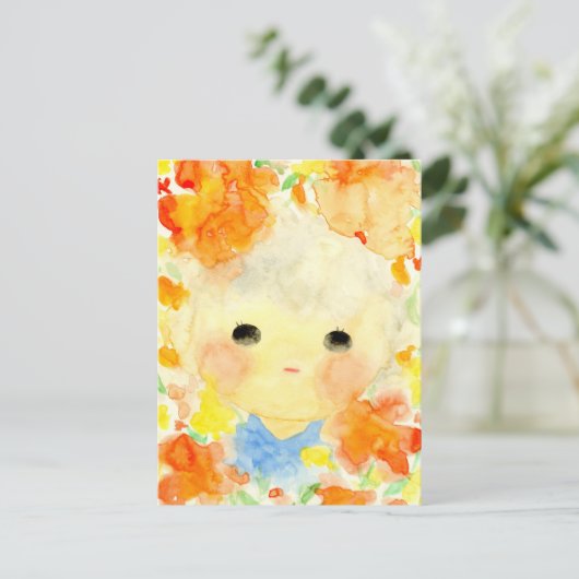 ぽわって気持ち FEIERTAGSPOSTKARTE (Stehend Vorderseite)