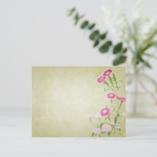 やさしさを届ける*撫子のポストカード POSTKARTE (Stehend Vorderseite)