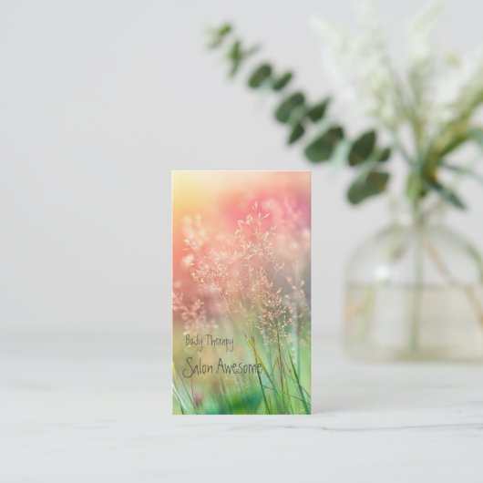 やわらかな色合いがイメージの VISITENKARTE (Stehend Vorderseite)