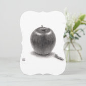 りんごとあおむし FEIERTAGSKARTE (Stehend Vorderseite)