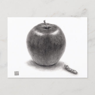 りんごとあおむし FEIERTAGSPOSTKARTE